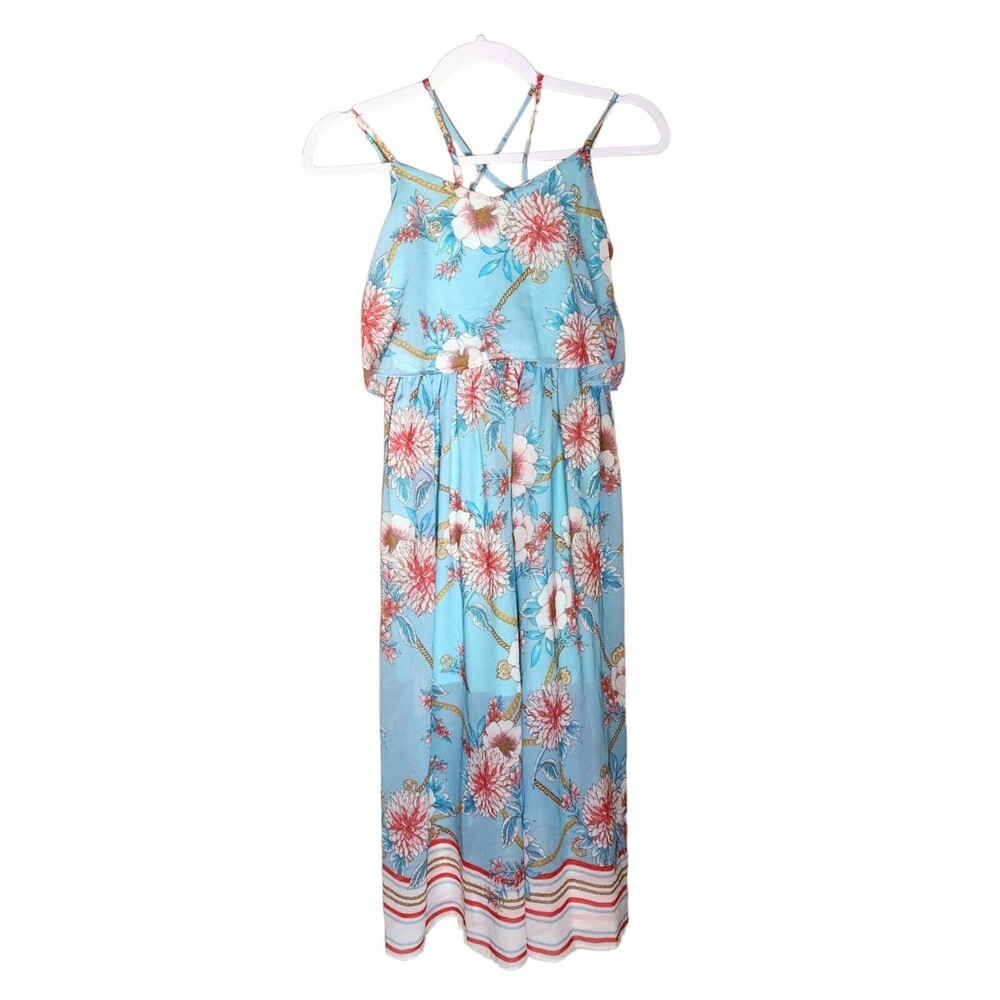 Bonnie Jean Dress Floral Strappy Girls size 12